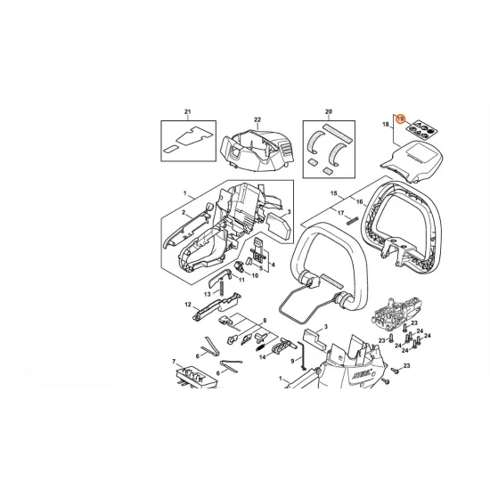 STIHL  Tabliczka ostrzegawcza HSA 56 4521 967 7204